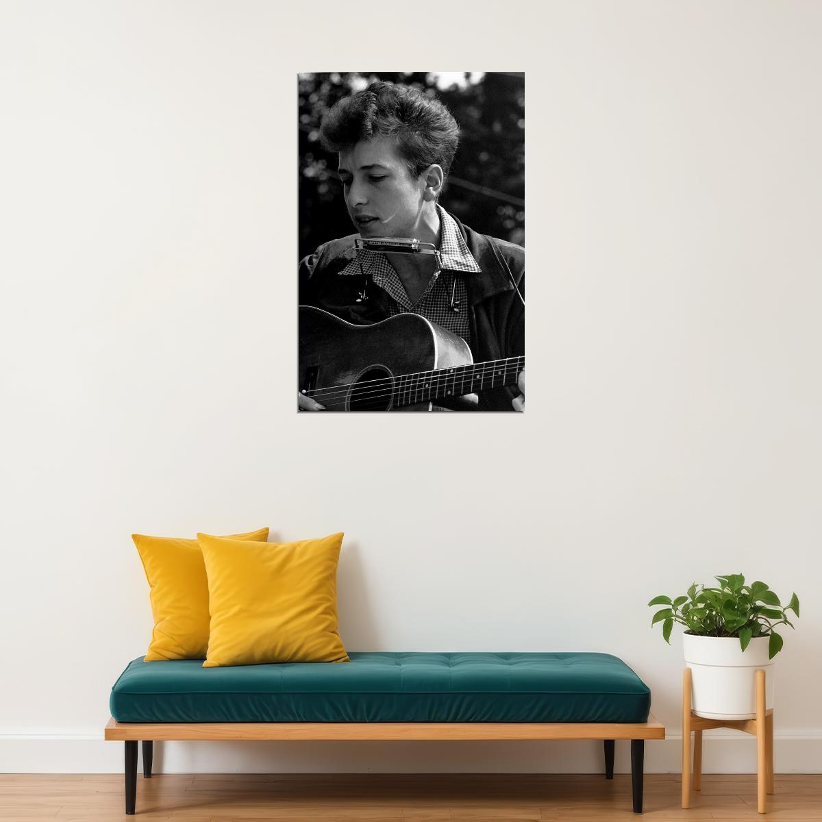 Bob Dylan Music Star Musician Singer Poster Wall Art Print Home Wall Decor - xonomax