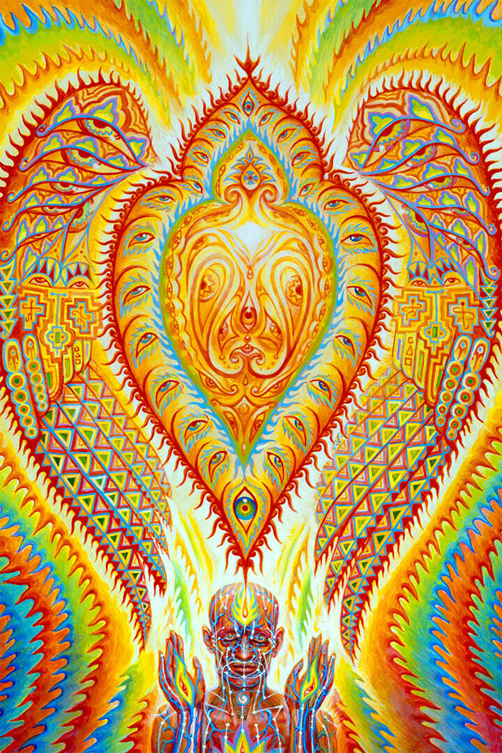 Psychedelic Trippy Visual Abstract Modern Poster Wall Art Print Home Wall Decor - xonomax