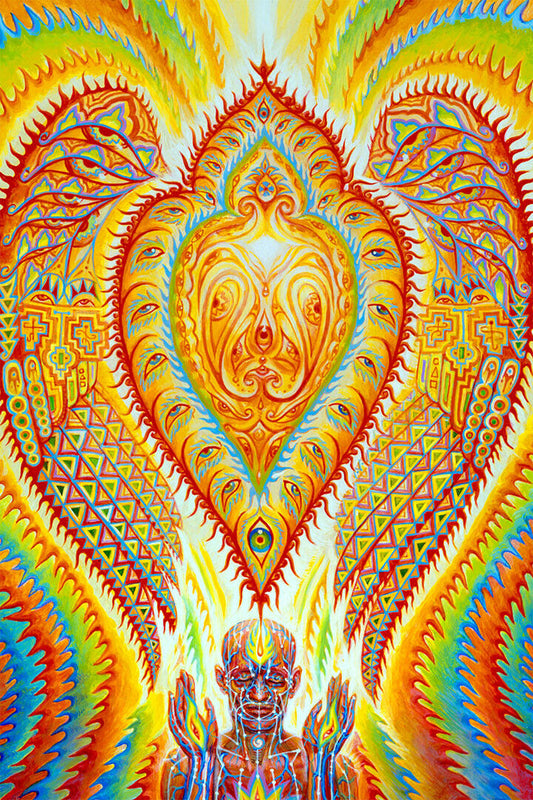 Psychedelic Trippy Visual Abstract Modern Poster Wall Art Print Home Wall Decor - xonomax