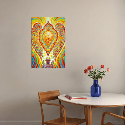 Psychedelic Trippy Visual Abstract Modern Poster Wall Art Print Home Wall Decor - xonomax
