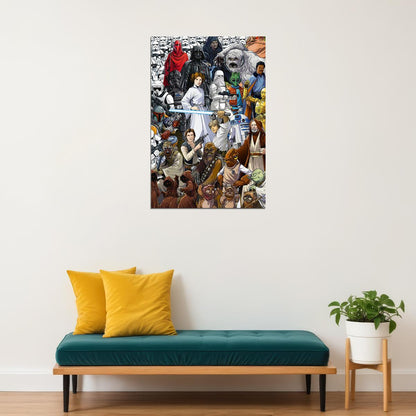 Star Wars Classic Movie Adventure Action Fantasy Poster Wall Art Print Home Wall Decor - xonomax