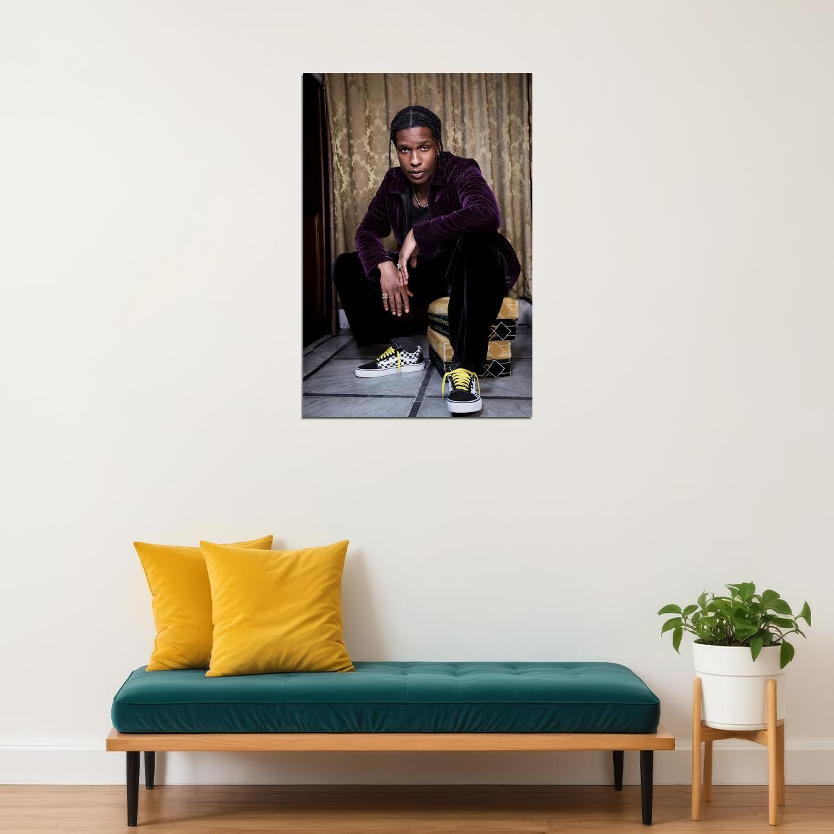 Asap Rocky American Rapper Rap Artist Poster Wall Art Print Home Wall Decor - xonomax