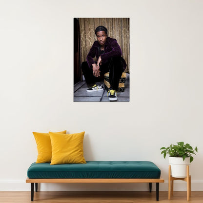 Asap Rocky American Rapper Rap Artist Poster Wall Art Print Home Wall Decor - xonomax