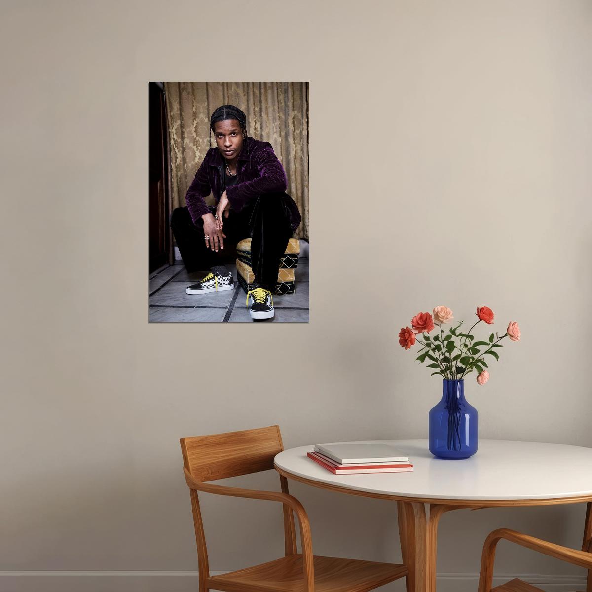 Asap Rocky American Rapper Rap Artist Poster Wall Art Print Home Wall Decor - xonomax