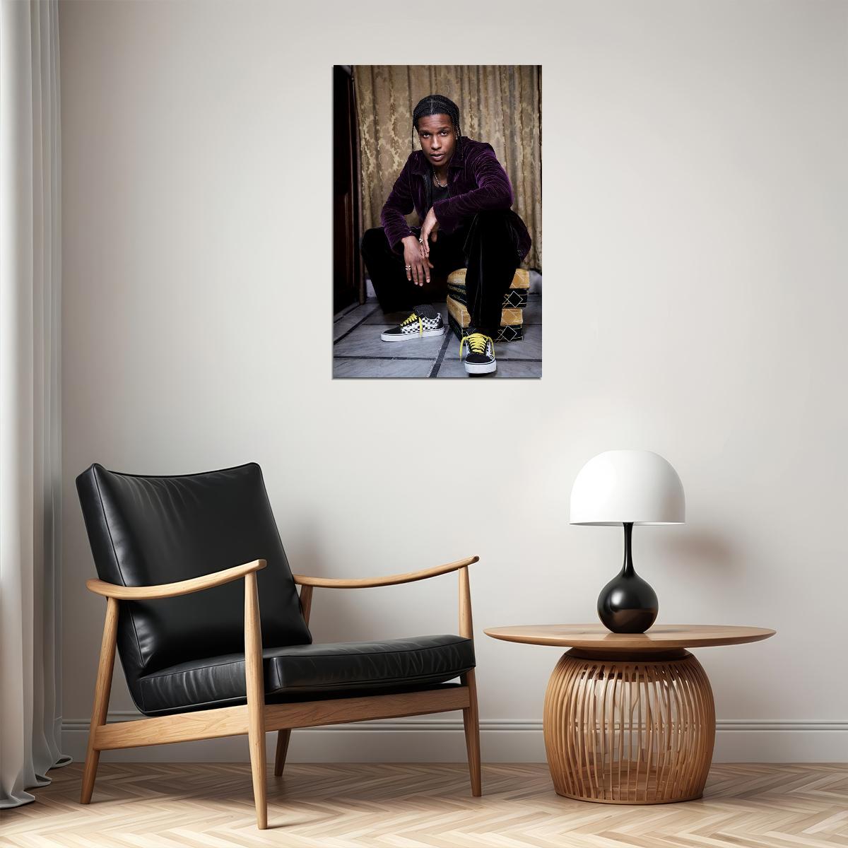 Asap Rocky American Rapper Rap Artist Poster Wall Art Print Home Wall Decor - xonomax