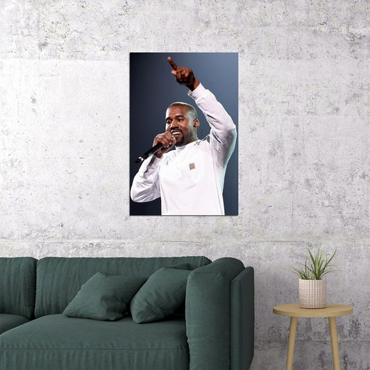 Kanye West Hip Hop Rap Music Bear Rapper Poster Wall Art Print Home Wall Decor - xonomax
