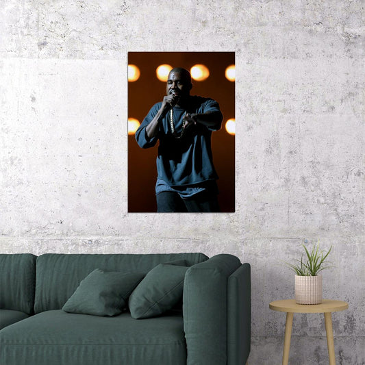 Kanye West Hip Hop Rap Music Bear Singer Poster Wall Art Print Home Wall Decor - xonomax
