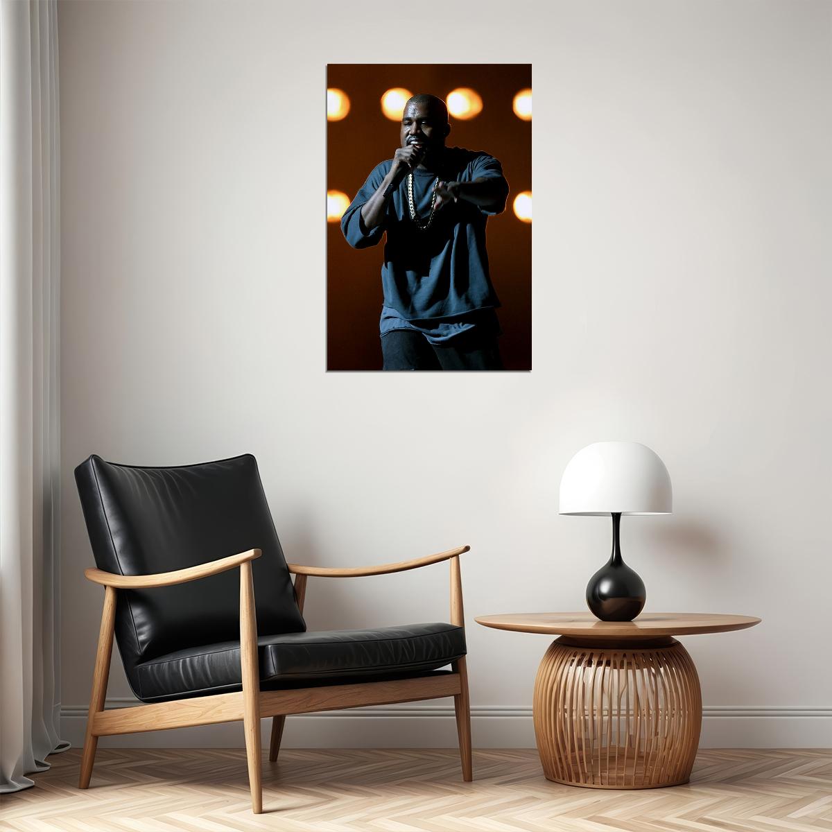 Kanye West Hip Hop Rap Music Bear Singer Poster Wall Art Print Home Wall Decor - xonomax