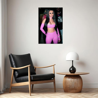 Cardi B Rap Music Sexy Singer Rap Artist Beautiful Poster Wall Art Print Home Wall Decor - xonomax