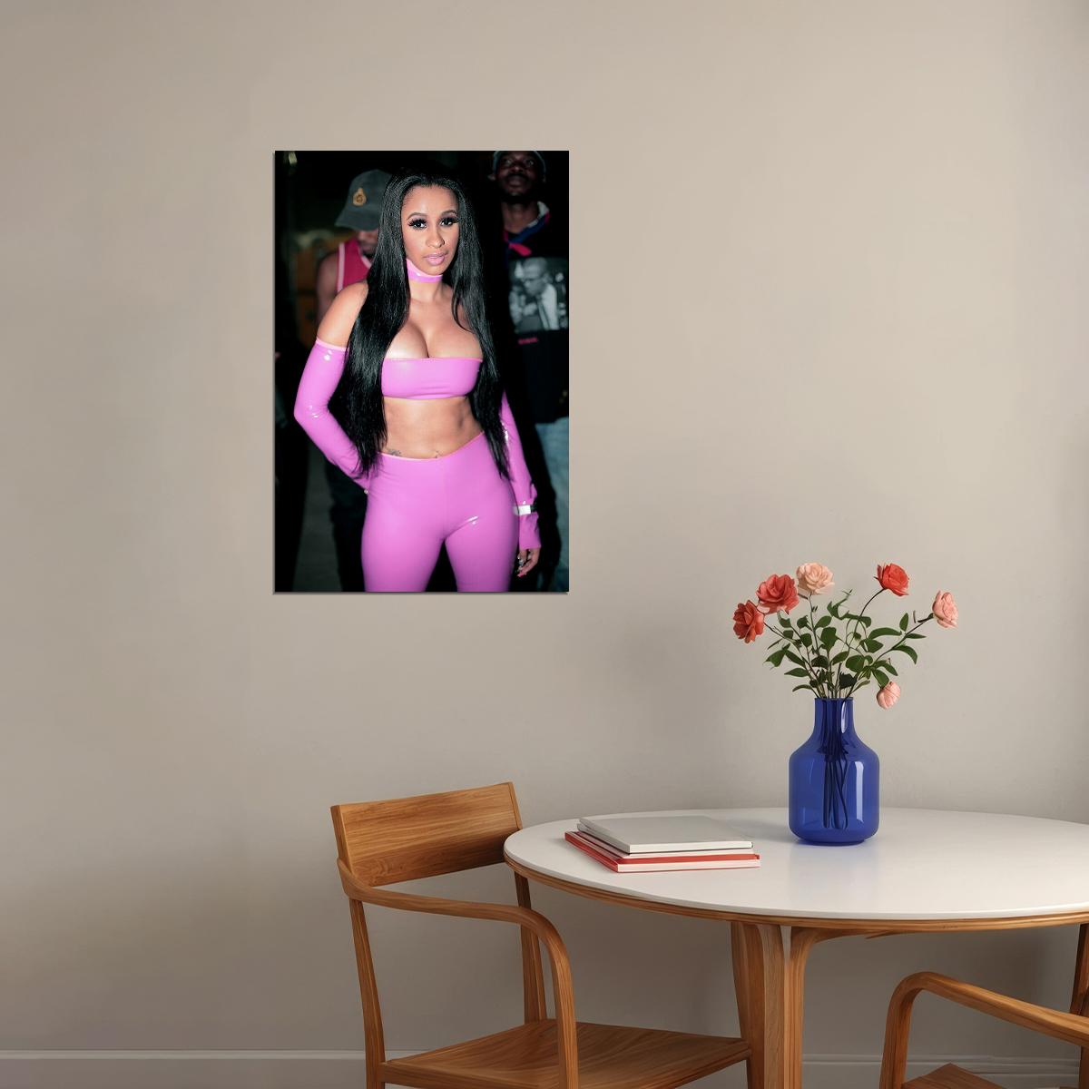 Cardi B Rap Music Sexy Singer Rap Artist Beautiful Poster Wall Art Print Home Wall Decor - xonomax