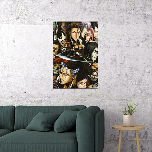 Bleach Anime Kurosaki Ichigo Animation Action Poster Wall Art Print Home Wall Decor