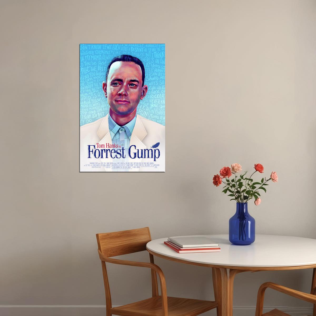 Forrest Gump 1993 Classic Movie Tom Hanks Drama Poster Wall Art Print Home Wall Decor - xonomax