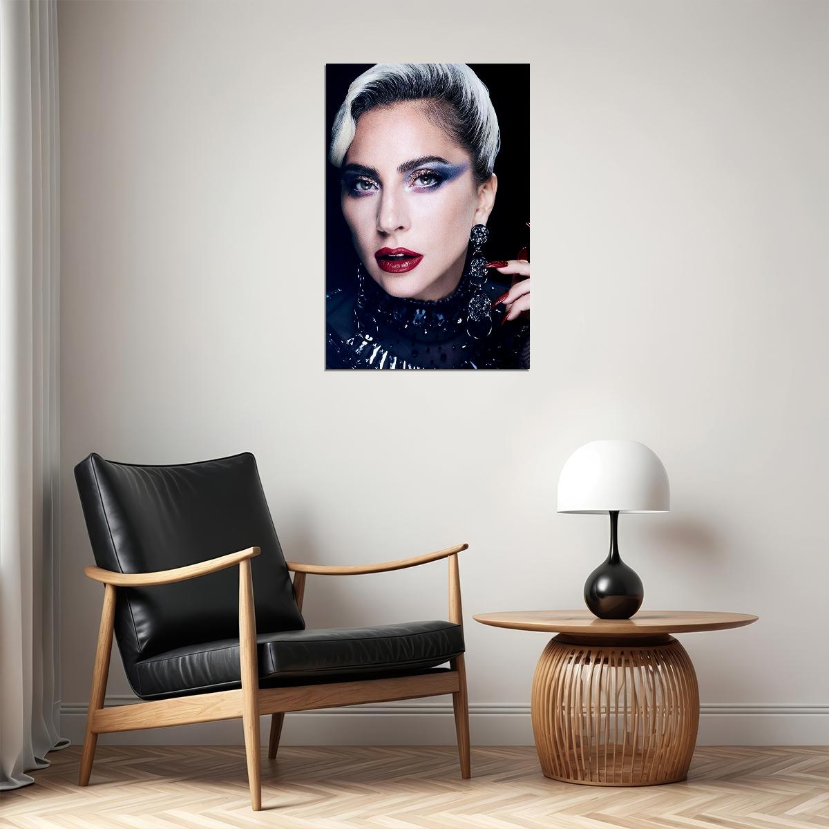 Lady Gaga Black Rap Sexy Music Singer Rapper Poster Wall Art Print Home Wall Decor - xonomax
