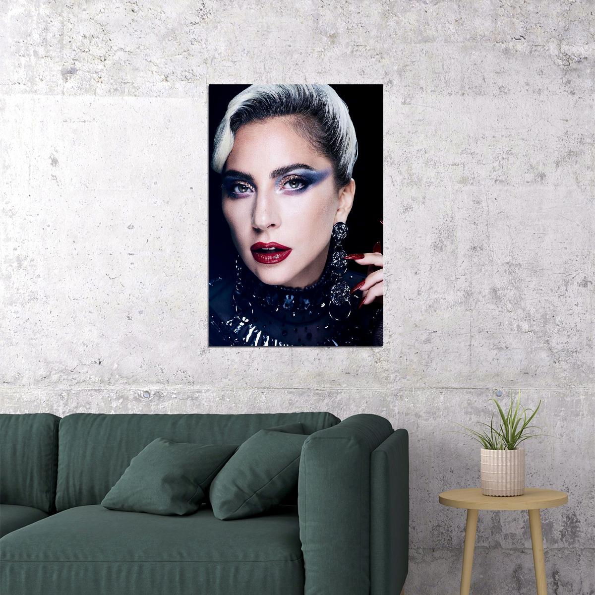 Lady Gaga Black Rap Sexy Music Singer Rapper Poster Wall Art Print Home Wall Decor - xonomax