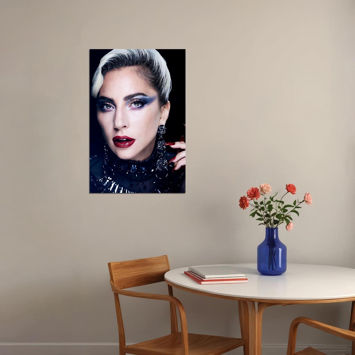 Lady Gaga Black Rap Sexy Music Singer Rapper Poster Wall Art Print Home Wall Decor - xonomax