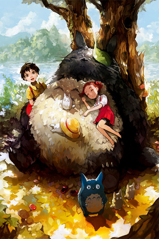 My Neighbour Totoro Classic Anime Movie Cartoon Poster Wall Art Print Home Wall Decor