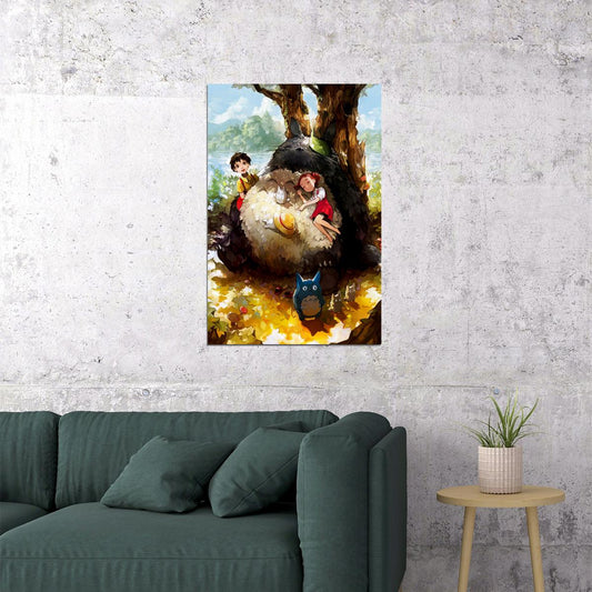My Neighbour Totoro Classic Anime Movie Cartoon Poster Wall Art Print Home Wall Decor