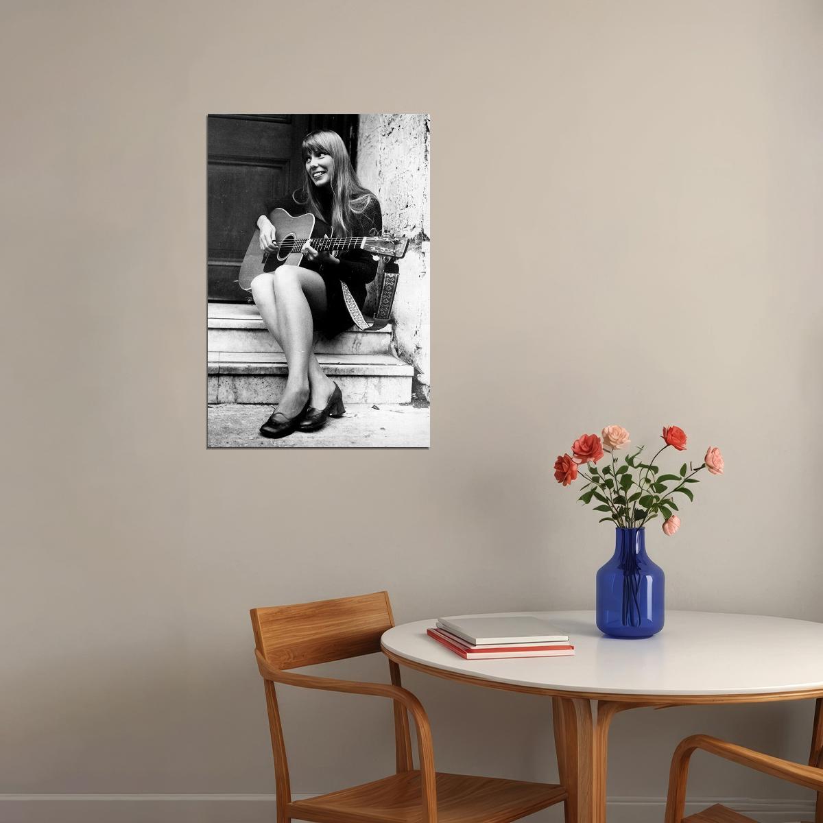 Joni Mitchell Great Music Singer Writer Poster Wall Art Print Home Wall Decor - xonomax