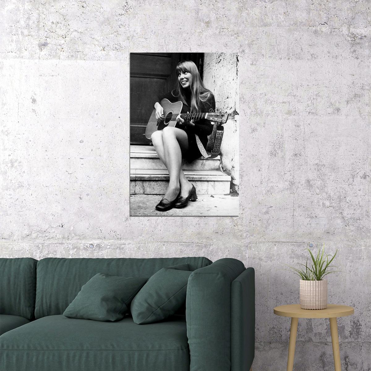 Joni Mitchell Great Music Singer Writer Poster Wall Art Print Home Wall Decor - xonomax