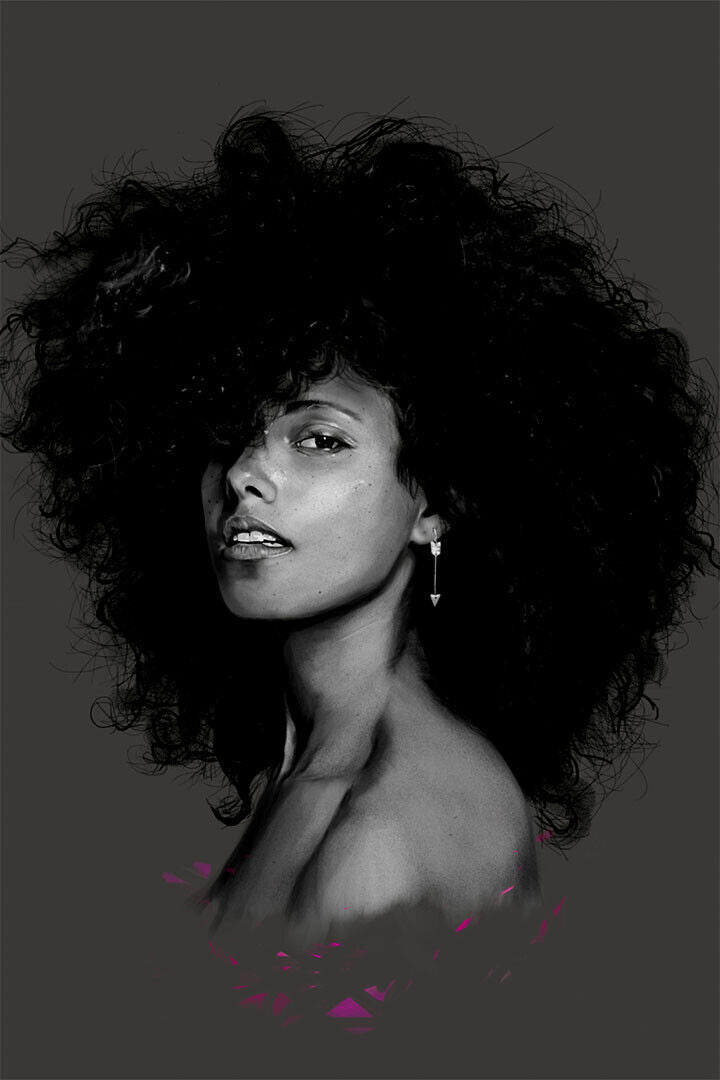 Alicia Keys Here Music Singer Star Producer Poster Wall Art Print Home Wall Decor - xonomax