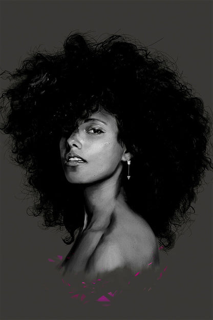 Alicia Keys Here Music Singer Star Producer Poster Wall Art Print Home Wall Decor - xonomax