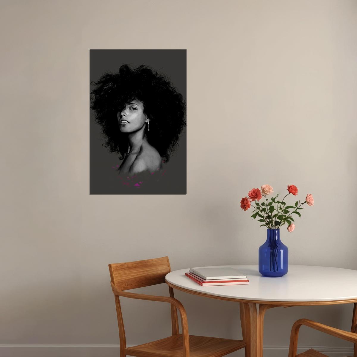Alicia Keys Here Music Singer Star Producer Poster Wall Art Print Home Wall Decor - xonomax