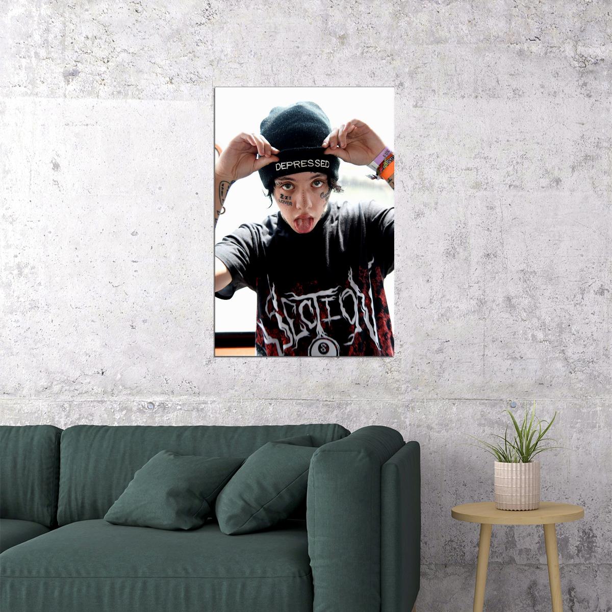 Lil Xan Rapper Hip Hop Music Singer Star Poster Wall Art Print Home Wall Decor - xonomax