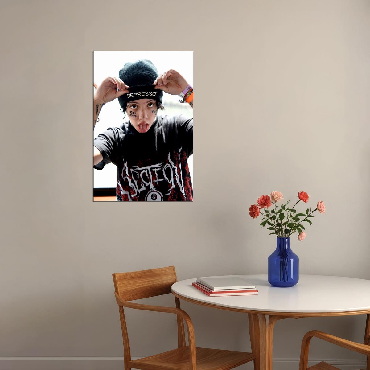 Lil Xan Rapper Hip Hop Music Singer Star Poster Wall Art Print Home Wall Decor - xonomax
