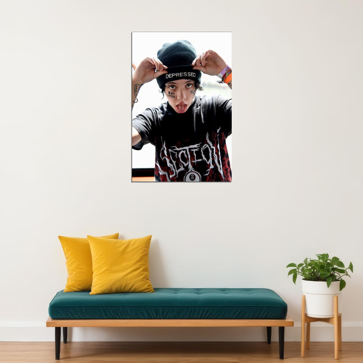 Lil Xan Rapper Hip Hop Music Singer Star Poster Wall Art Print Home Wall Decor - xonomax
