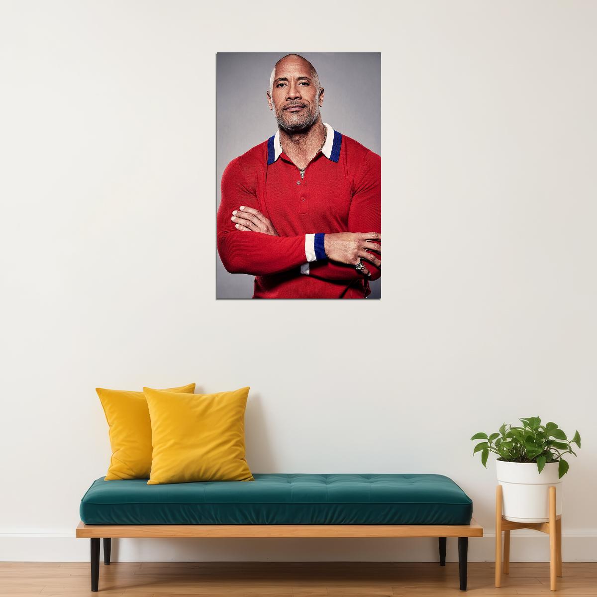 The Rock Dwayne Johnson World Heavyweight Champion Poster Wall Art Print Home Wall Decor - xonomax