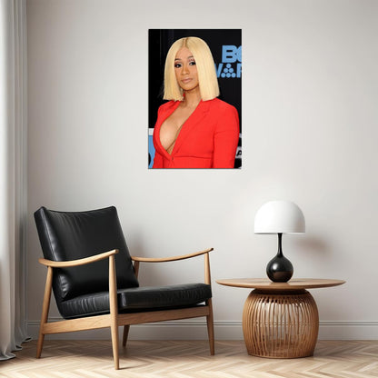 Cardi B American Hip Hop Rap Music Singer Star Sexy Album Poster Wall Art Print Home Wall Decor - xonomax
