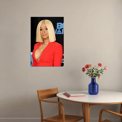 Cardi B American Hip Hop Rap Music Singer Star Sexy Album Poster Wall Art Print Home Wall Decor - xonomax