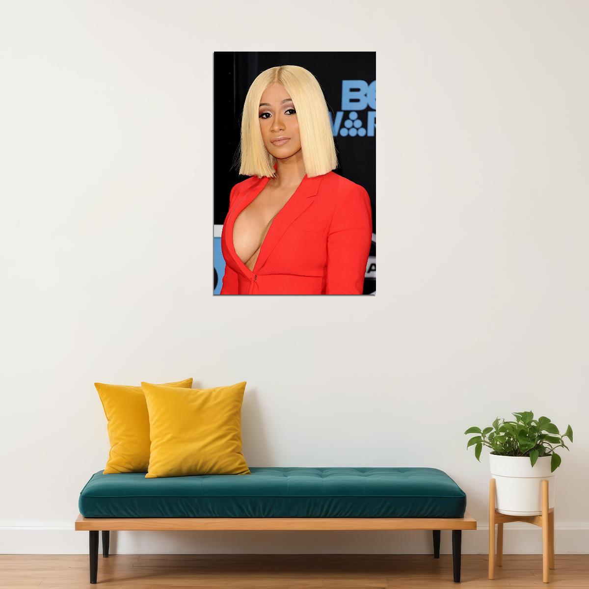 Cardi B American Hip Hop Rap Music Singer Star Sexy Album Poster Wall Art Print Home Wall Decor - xonomax