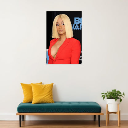 Cardi B American Hip Hop Rap Music Singer Star Sexy Album Poster Wall Art Print Home Wall Decor - xonomax