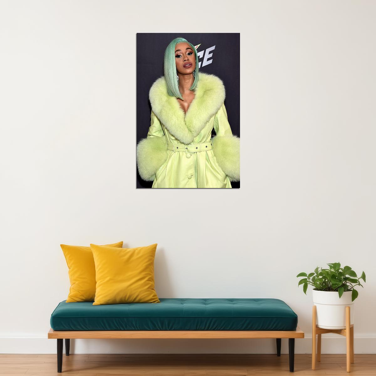 Cardi B American Hip Hop Rap Music Singer Star Sexy Album Poster Wall Art Print Home Wall Decor - xonomax