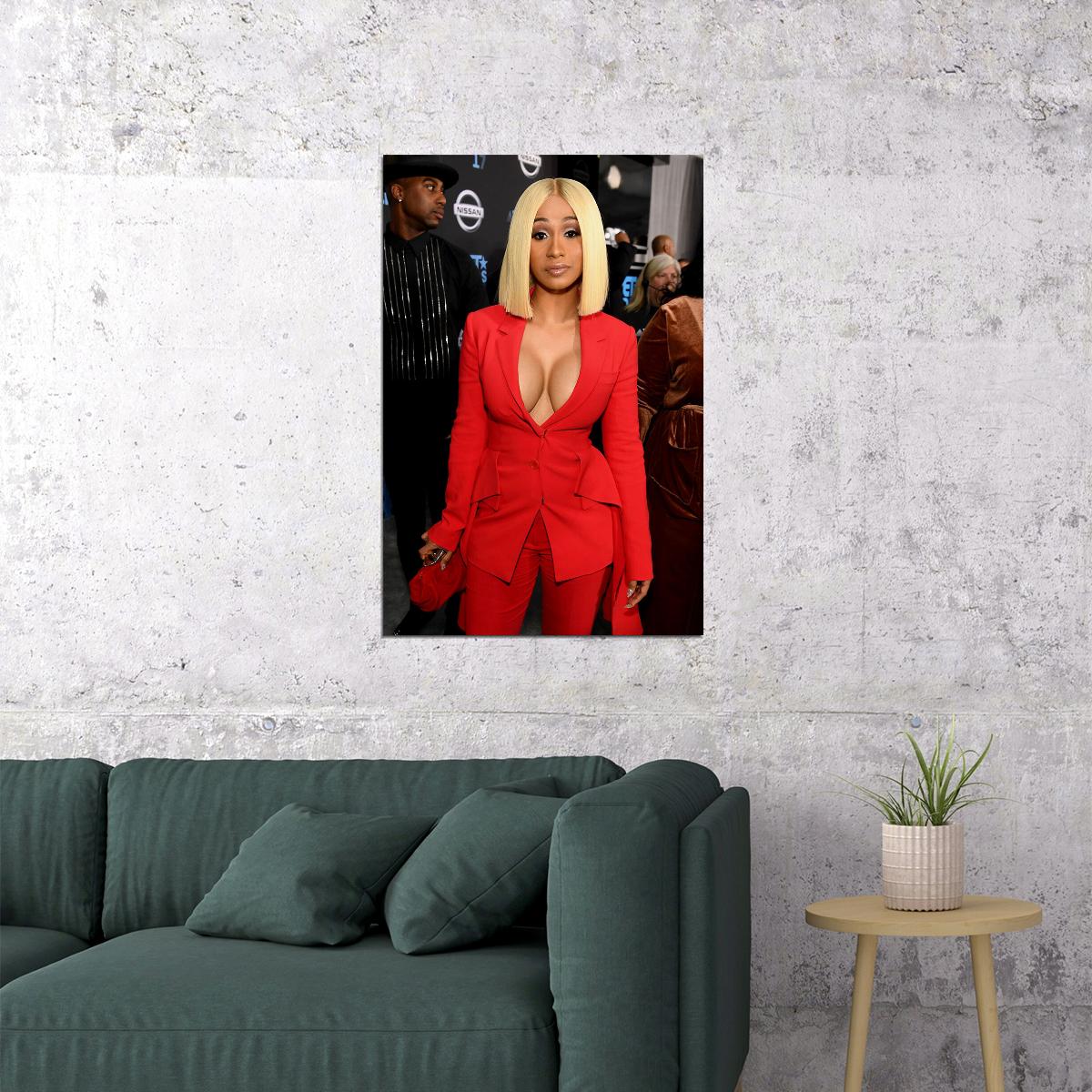 Cardi B Bronx Season Rap Music Album Cover Poster Wall Art Print Home Wall Decor - xonomax
