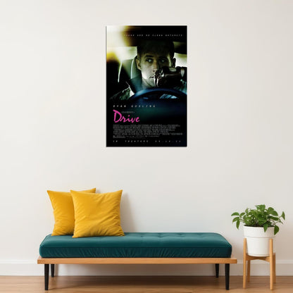 Drive Movie Ryan Gosling Classic Film Comic Action Poster Wall Art Print Home Wall Decor - xonomax