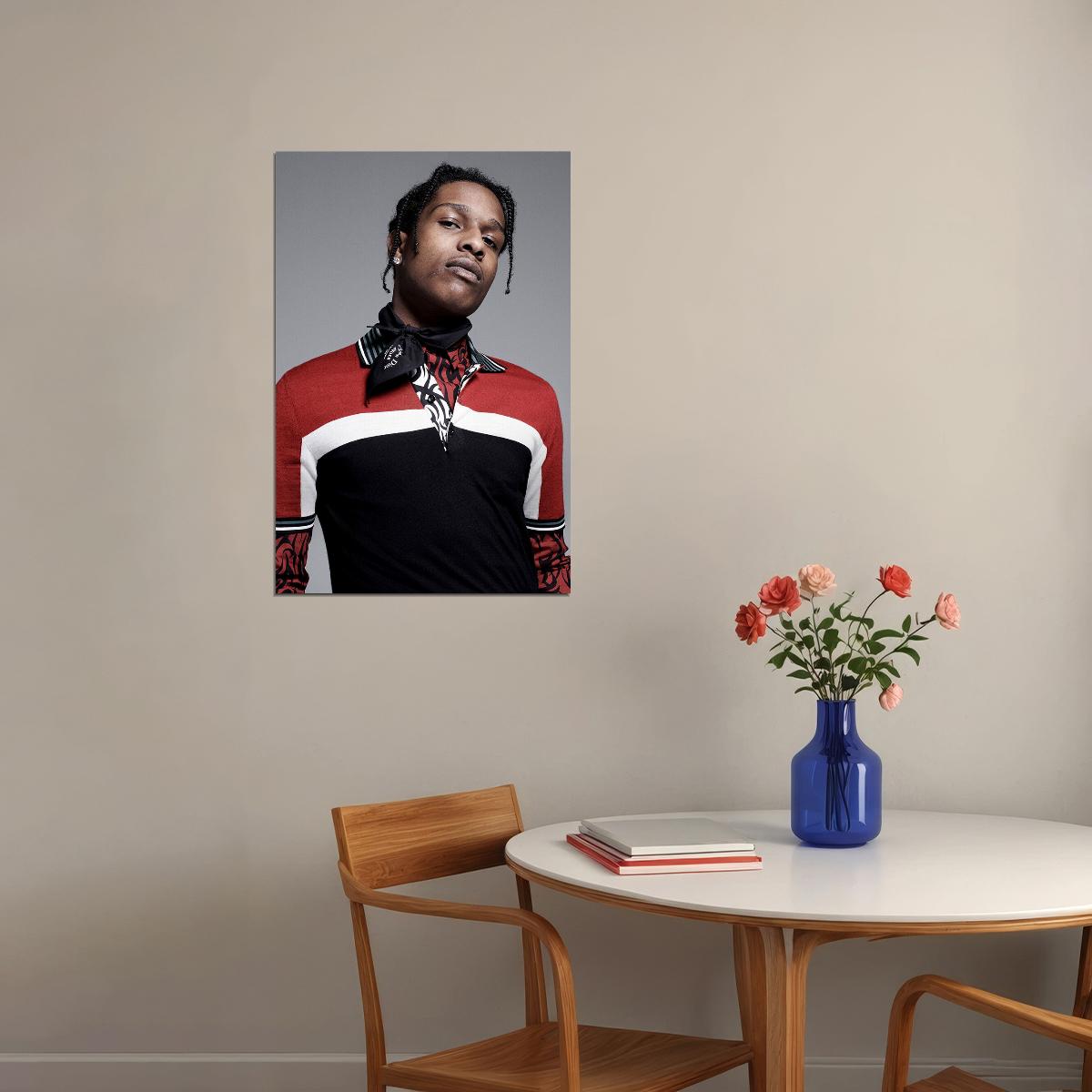 Asap Rocky Hip Hop Rap Music Singer Rapper Star Poster Wall Art Print Home Wall Decor - xonomax