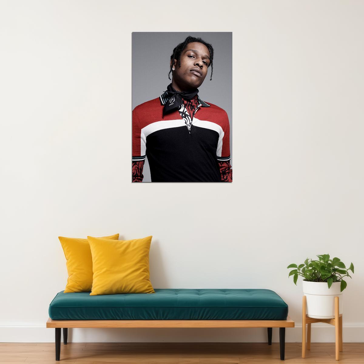 Asap Rocky Hip Hop Rap Music Singer Rapper Star Poster Wall Art Print Home Wall Decor - xonomax