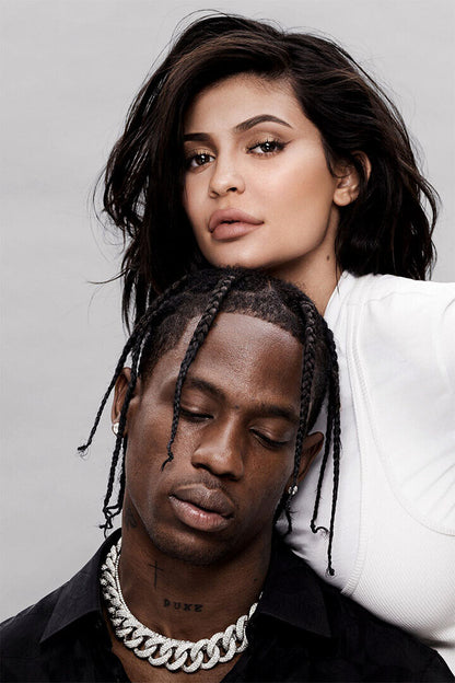 Kylie Jenner Travis Scott 2018 Fashion Icon Star Poster Wall Art Print Home Wall Decor - xonomax