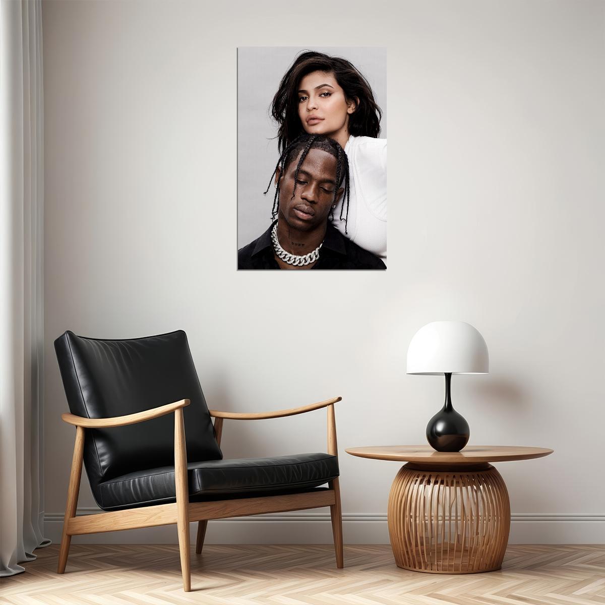 Kylie Jenner Travis Scott 2018 Fashion Icon Star Poster Wall Art Print Home Wall Decor - xonomax
