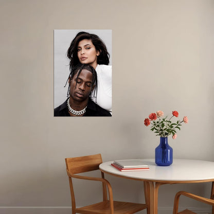 Kylie Jenner Travis Scott 2018 Fashion Icon Star Poster Wall Art Print Home Wall Decor - xonomax