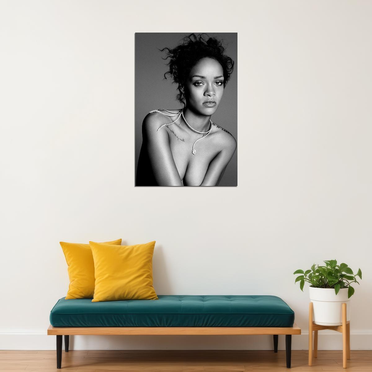 Rihanna Usa Grammy Sexy Girl Super Star Great Singer Poster Wall Art Print Home Wall Decor - xonomax