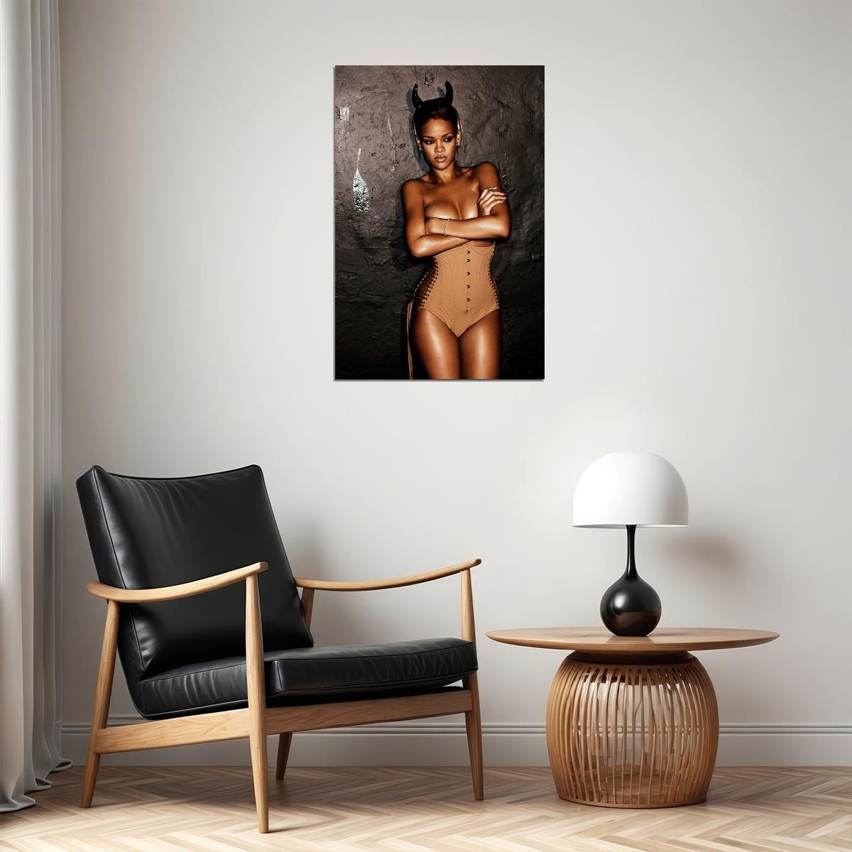 Rihanna Sexy Hip Hop Rap Music Star Girl Beautiful Poster Wall Art Print Home Wall Decor - xonomax
