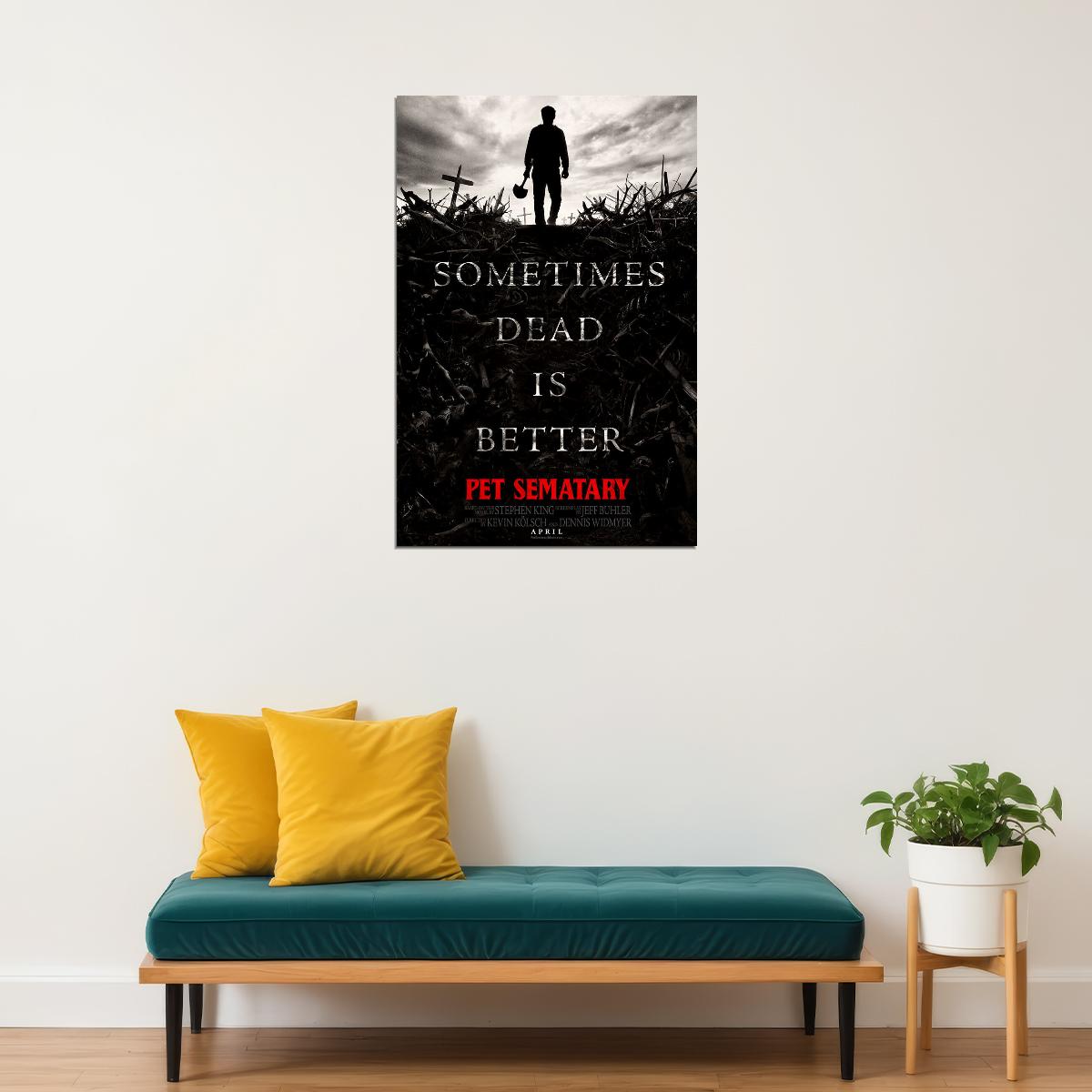 Pet Sematary 2019 Movie Stephen King Fantasy Horror Poster Wall Art Print Home Wall Decor - xonomax
