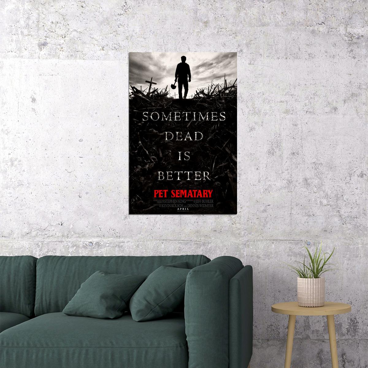 Pet Sematary 2019 Movie Stephen King Fantasy Horror Poster Wall Art Print Home Wall Decor - xonomax