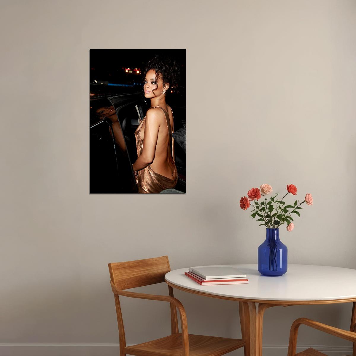 Rihanna Usa Grammy Sexy Girl Music Star Poster Wall Art Print Home Wall Decor - xonomax