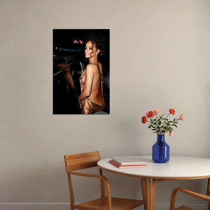 Rihanna Usa Grammy Sexy Girl Music Star Poster Wall Art Print Home Wall Decor - xonomax