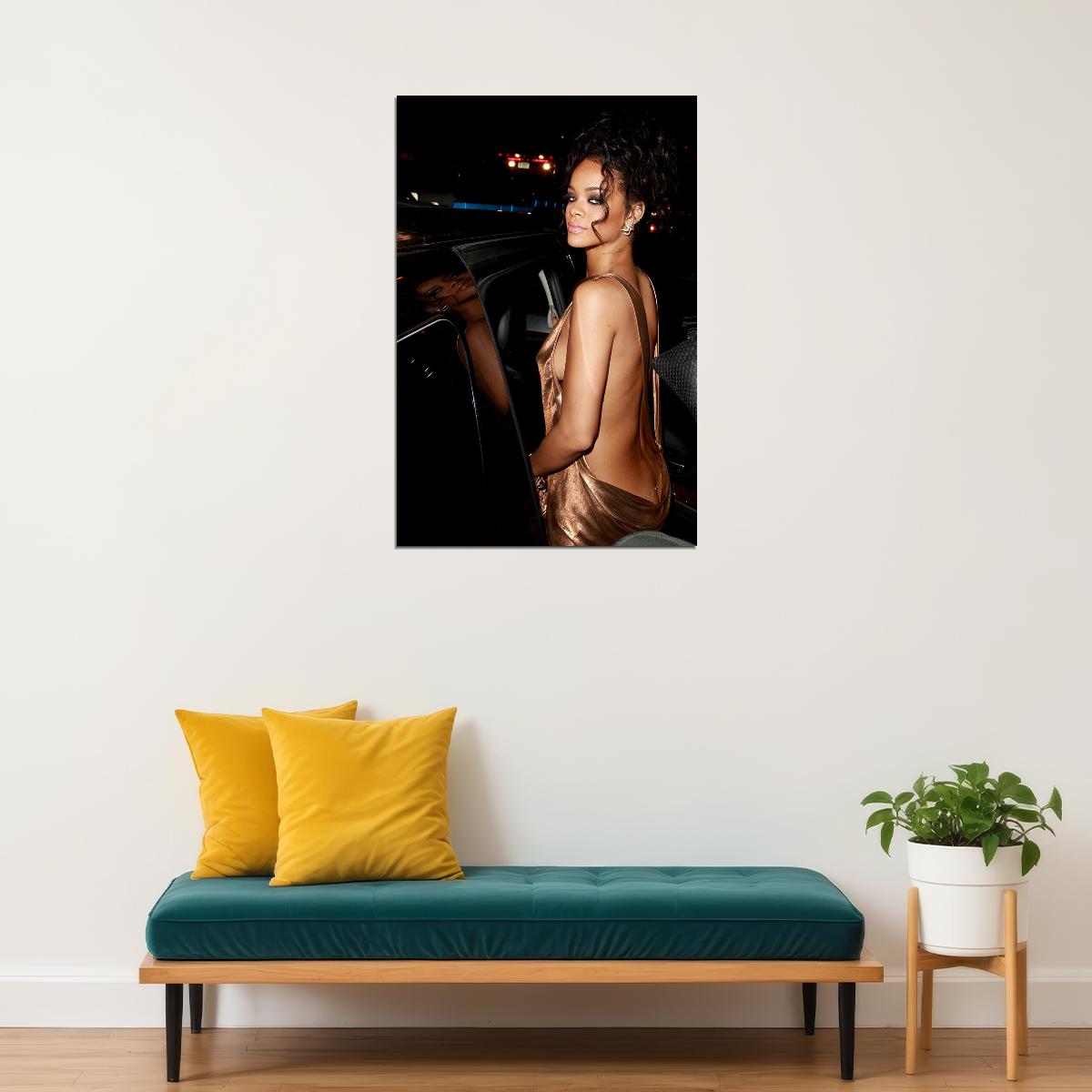 Rihanna Usa Grammy Sexy Girl Music Star Poster Wall Art Print Home Wall Decor - xonomax
