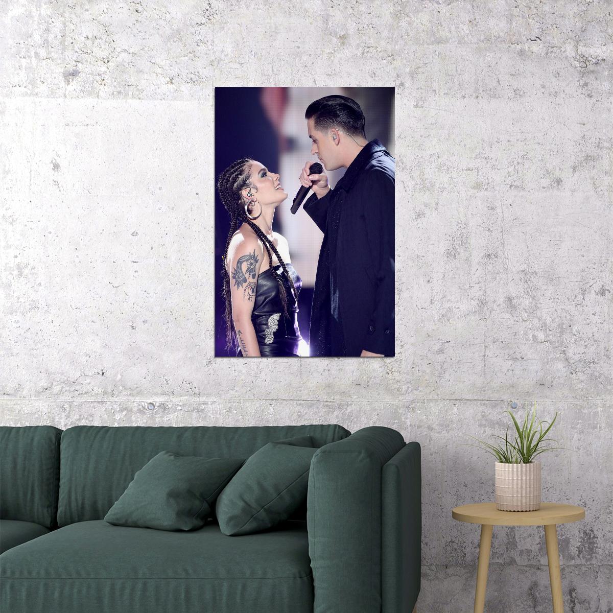 G-eazy And Halsey Rose Rap Poster Wall Art Print Home Wall Decor - xonomax